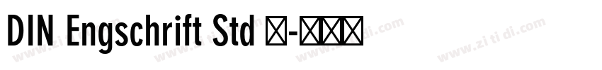 DIN Engschrift Std 常字体转换 DIN Engschrift Std 常字体转换